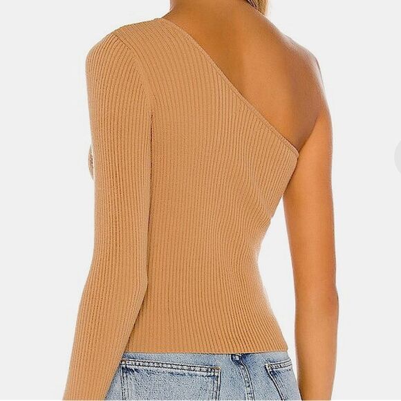 REVOLVE Sweater Lovers + Friends Asymmetrical Knit One Shoulder Size XS - Picture 3 of 9